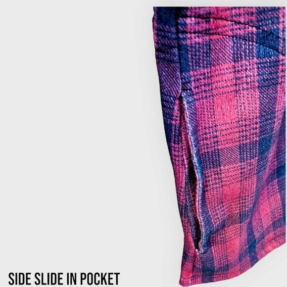 REBORN NEW Plus size plaid warm stylish long sleeve front zip pullover top 3X - Picture 5 of 15